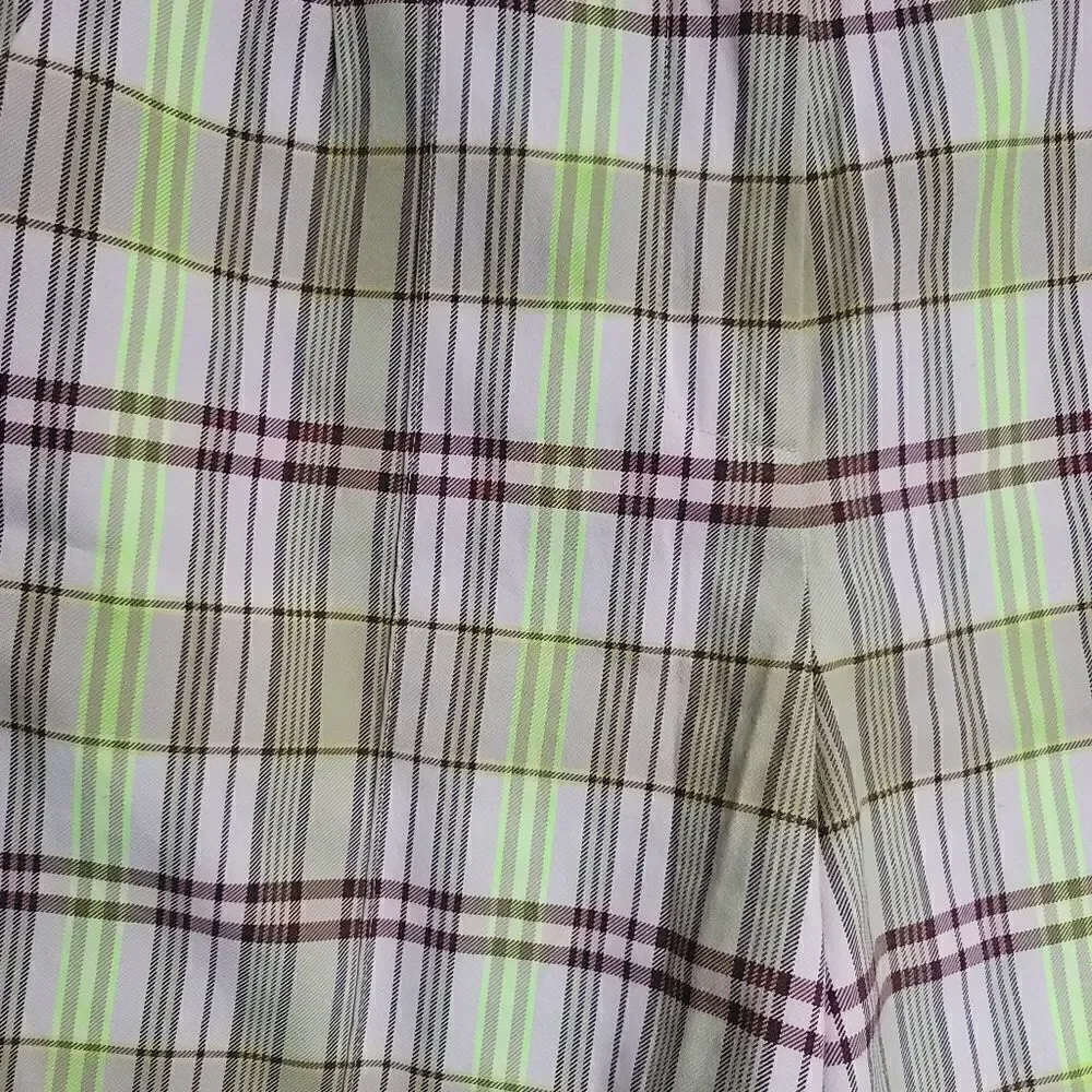 Topshop bermuda plaid shorts